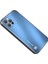 Iphone 13 Pro Max Telefon Kılıfı Şok Geçirmez Telefon Kılıfı 6.7 Inç Çizgi Anti-Çizelge Tpu+Alüminyum Alaşım Fırçalanmış Hibrit Kapak Mavisi (Yurt Dışından) 1