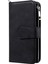Iphone 13 Pro Telefon Kılıfı Pu Derisi ve Çıkarılabilir Tpu Flip Cüzdan Stand Zipper Tasarım Kabuğu 6.1 Inç-Black (Yurt Dışından) 2