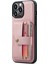 Iphone 13 Pro 6.1-Pink Için Çıkarılabilir 2'si Bir Arayla Hırsızlık Anti-Hırsızlık Tasarım Anti-Fall Pu Deri Telefon Kılıfı (Yurt Dışından) 1