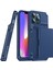 Iphone 13 Pro Max Telefon Kılıfı Için 6.7 Inç Hassas Kesim Tpu+Pc Tarafı Kart Yuvası Mavisi ile Kayma Tasarım Koruyucu Telefon Kılıfı (Yurt Dışından) 1