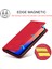 Iphone 13 Pro Telefon Kılıfı Için Lc Güçlü Manyetik Cüzdan Stand Tasarımı Şok Geçirmez Pu Deri Kapak 6.1 Inç-Kırmızı (Yurt Dışından) 3