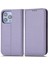 Iphone 13 Pro Max Telefon Kılıfı 6.7 Inç Pu Deri Telefon Flip Cüzdan Kılıfı Izgara Dokusu Manyetik Otomatik Absorlanmış Telefon Kapağı Koruyucu Kabuk Işığı Mor (Yurt Dışından) 1