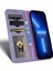 Iphone 13 Pro Max Telefon Kılıfı 6.7 Inç Pu Deri Telefon Flip Cüzdan Kılıfı Izgara Dokusu Manyetik Otomatik Absorlanmış Telefon Kapağı Koruyucu Kabuk Işığı Mor (Yurt Dışından) 3