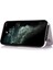 Iphone 13 Pro Telefon Kılıfı Için Üst Düzey Pu Deri ve Tpu Çift Manyetik Düğmeler Çılgın At Dokusu Kickstand Card Tutucu 6.1 Inç-Beyaz (Yurt Dışından) 2