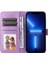 Iphone 13 Pro Max Telefon Kılıfı 6.7 Inç Ayçiçeği Baskılı Pu Deri Telefon Kılıfı Stand Manyetik Flip Kapak Strap-Purple ile (Yurt Dışından) 2