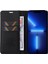 Iphone 13 Pro Max Telefon Kılıfı 6.7 Inç Yk- 001 Şok Geçirmez Pu Deri Deri Flip Cüzdan Kılıfı Güçlü Manyetik Otomatik Ahmsorbed Stand Telefon Kapağı Black (Yurt Dışından) 4