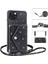 Iphone 13 Mini 5.4 Inç Üçgen Kart Tutucu Kickstand Telefon Kapak Black Için Pu Deri+Tpu Kılıf (Yurt Dışından) 4