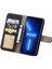 Iphone 13 Pro Max Telefon Kılıfı 6.7 Inç Pu Derili Dönen Dönen Kartı Tutucu Giyim Dayanıklı Retro Doku Stand Cüzdan Telefon Kabuk Black (Yurt Dışından) 2