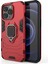 Yüzük Tutucu Kickstand Tasarım 2-1 Arada Pc Tpu Hibrid Kılıf Damalı Korsa Kılavuzu Iphone 13 Pro 6.1 Inç-Kırmızı (Yurt Dışından) 2