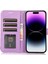 Iphone 13 Pro Maks Telefon Kılıfı Pu Deri 6.7 Inç Baskılı Çiçek Desen Standı Cüzdan Şok Geçirmez Cep Telefonu Kapak (Yurt Dışından) 2