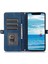 Iphone 13 Pro Max Telefon Kılıfı 6.7 Inç Çok Fonksiyonlu 9 Kart Yuvaları Stand Koruyucu Kapak Pu Deri Cüzdan Kılıfı Fermuar Cep ve Bilek Kayış Mavisi (Yurt Dışından) 2