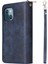 Iphone 13 Mini Telefon Kılıfı 5.4 Inç Şok Geçirmez Pu 9 Kart Tutucu Yuvaları Manyetik Kapatma Fermiyetli Cep Flip Cüzdan Stand Koruyucu Telefon Kapağı Kayış Mavisi ile (Yurt Dışından) 3
