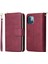 Iphone 13 Mini Telefon Kılıfı 5.4 Inç Şok Geçirmez Pu 9 Kart Tutucu Yuvaları Manyetik Kapatma Fermiyetli Cep Flip Cüzdan Stand Koruyucu Telefon Kapağı Kayış Kırmızısı (Yurt Dışından) 1