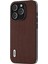 Iphone 13 Pro Max Telefon Kılıfı Koruyucu Kabuk Cowhide Deri Kaplamalı Pc+Tpu Lüks Dokulu Telefon Case-Coffee (Yurt Dışından) 2