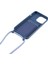 Iphone 13 Pro Max Telefon Kılıfı Sıvı Silikon Kılıf 6.7 Inç Kart Yuvası Strap-Blue ile Koruyucu Telefon Kapağı (Yurt Dışından) 4