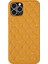 Iphone 13 Pro Max Telefon Kılıfı Koruyucu Kılıf 6.7 Inç Anti-Fall Rhinestone Dekor Rhombus Doku Pu Deri+Tpu Telefon Kapağı Geri Kabuk-Sarı (Yurt Dışından) 1