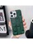Iphone 13 Pro Max Telefon Kılıfı Orijinal Cowhide Deri+Pc+Tpu Kıçılama 6.7 Inç Nano Elektrapan Mahjong Doku Cep Telefonu Geri Kapak Yeşili (Yurt Dışından) 2