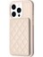 Iphone 13 Pro 6.1 Inç Kart Yuvaları Için Telefon Kasası Deri Kaplı Tpu Kapak Kickstand-Beige (Yurt Dışından) 1