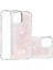 Iphone 13 Pro 6.1 Inç-Silver Pembesi Için Glitter Bling Sıvı Işıltı Moda Akış Çekme ve Tpu Kılıfı (Yurt Dışından) 1