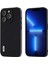Iphone 13 Pro Max Telefon Kılıfı Koruyucu Kabuk Cowhide Deri Kaplamalı Pc+Tpu Lüks Dokulu Telefon Vaka Black (Yurt Dışından) 1