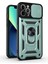 Damla Dayanıklı Kamera Slayt Telefon Kılıfı Arka Kapak Kickstand ile iPhone 13 Pro 6.1 Inç Yeşil (Yurt Dışından) 1
