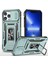Iphone 13 Pro Telefon Kılıfı 6.1 Inç Slayt Kamera Kapağı Önlük Önleyici Pc+Tpu Yüzük Kickstand Cep Telefonu Kabuk Yeşili (Yurt Dışından) 1