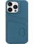 Iphone 13 Pro Max Telefon Kılıfı Için Litchi Doku Telefon Kılıfı Çift Kart Yuvaları Orijinal Cowhide Deri+Pc Kapak Mavisi (Yurt Dışından) 1