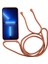 Iphone 13 Pro Max Telefon Kılıfı Sıvı Silikon Kılıf 6.7 Inç Kart Yuvası Strap-Brown ile Koruyucu Telefon Kapağı (Yurt Dışından) 2