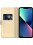 Iphone 13 Pro Max Telefon Kılıfı 6.7 Inç Pu Deri Flip Folio Telefon Kapak Kartı Tutucu Iç Tpu Manyetik Stand Yaşam Anti-Gold (Yurt Dışından) 2