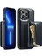 Iphone 13 Pro Telefon Kılıfı Için 6.1 Inç 2'si 1 Arada Kısacası Fermuarlı Cüzdan Manyetik Çizelge Anti-Çizelge Kickstand-Black (Yurt Dışından) 1