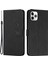 Iphone 13 Pro Max Telefon Kılıfı 6.7 Inç Kalp Şekli Baskı Önleme Karşıtı Kasa Cilt Touch Duygu Pu Deri Cüzdan Katlanabilir Stand Fonksiyonlu Telefon Kabuğu Strap-Black (Yurt Dışından) 1