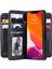 Iphone 13 Pro Telefon Kılıfı Için 6.1 Inç Birden Fazla Kart Yuvası ile Büyük Kapasiteli Stand Kabuğu Cüzdan Tasarım-Black (Yurt Dışından) 1