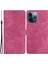 Iphone 13 Pro Max Telefon Kılıfı Düz ​​renk Kabuğu 6.7 Inç Cilt Doku Pu Deri Stand Cüzdan Telefon Kılıfı (Yurt Dışından) 1