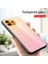 Iphone 13 Pro Telefon Kılıfı Için Ince Işık Gradyanı 9h Sertlik Temperli Cam+Tpu Giyim-Dirençli Anti-Drop Hibrit Kılıfı 6.1 Inç-Altın/pembe (Yurt Dışından) 3