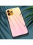 Iphone 13 Pro Telefon Kılıfı Için Ince Işık Gradyanı 9h Sertlik Temperli Cam+Tpu Giyim-Dirençli Anti-Drop Hibrit Kılıfı 6.1 Inç-Altın/pembe (Yurt Dışından) 4