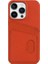 Iphone 13 Pro Max Telefon Kılıfı Için Litchi Doku Telefon Kılıfı Çift Kart Yuvaları Orijinal Cowhide Deri+Pc Kapak-Orange (Yurt Dışından) 1
