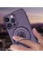 Iphone 13 Pro Max Telefon Kılıfı Için 6.7 Inç Gizli Kickstand Telefon Kılıfı Manyetik Metal Telefon Kapağı Magsafe-Purple ile Uyumlu (Yurt Dışından) 3