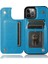 Iphone 13 Pro Telefon Kılıfı Pu Deri Kaplamalı Tpu Çift Manyetik Düğmeler Baskılı Çiçek Kickstand Card Tutucu Scratch-Dayanıklı 6.1 Inç-Dark Mavi (Yurt Dışından) 1