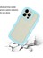 Iphone 13 Pro 6.1 Inç Anti-Fall Wavy Edge Renk Çerçevesi Şeffaf Arka Kapak Pc+Tpu Telefon Kılıf Mavisi (Yurt Dışından) 2