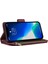 Iphone 13 Pro Max Telefon Kılıfı 6.7 Inç Pu Deri Çok Kart Yuvaları Telefon Cüzdan Stand Kapağı Fermuar Cep Tasarım Anti-Drop Kasa Kırmızı (Yurt Dışından) 3