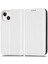 Iphone 13 Mini Telefon Kılıfı Için 5.4 Inç Izgara Doku Manyetik Otomatik Ahmed Telefon Kapağı Tam Koruma Pu Deri Cüzdan-Beyaz (Yurt Dışından) 1