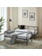 Forte Yavrulu Karyola Daybed Tek-Çift Kişilik Metal Karyola Siyah 3