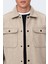 Erkek Onsash Regular Fit Çift Cep Gömlek 22023564 Bej 4