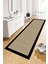 Makinede Yıkanabilir Kaymaz Leke Tutmaz Modern Siyah Kesme Yolluk Mutfak Yolluk Halı Yolluk 1
