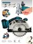 128VF Şarjlı Seramik Sunta Kesme Makinası Profesional Daire Testere 4200 Rpm 2