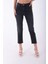Paçaları Dikişsiz ve Yüksek Belli Cepli Astarsız Kadın Kot Pantolon Mom Fit Jean Antrasit Denim 1