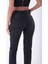 Paçaları Dikişsiz ve Yüksek Belli Cepli Astarsız Kadın Kot Pantolon Mom Fit Jean Antrasit Denim 5