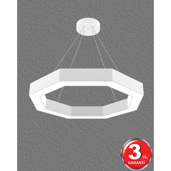 Hegza Lighting Octagon - Ledli Modern Sarkıt Linear LED Avize Salon Mutfak Oturma Odası Yatak Odası Antre Hol LED