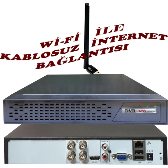 Bises 4 Kanal Wi-Fi Den Internete Bağlanan 5 Mp H265+ 1080P Hıbrıt Araç, Insan ve Yüz Tanımalı Xmeye Kayıt Cihazı_bs Ad 104XMEYE