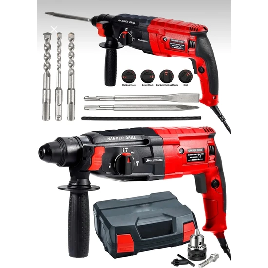 Schutzenger 4200W Çelik Şanzuman Bakir Sargılı 2-28 Kırıcı Delici Hilti Matkap 5 Adet Uç GRM-KIRICI11